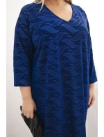 Dámské šaty z Plus Size s výstřihem do V model 21725289 - K-Fashion