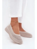Dámské Síťované Baletky Béžové model 21707184 - Boto Dámské Síťované Baletky Béžové model 21707184 - Boto