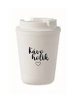 KÁVOHOLIK - bílý termohrnek 300 ml
