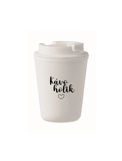 KÁVOHOLIK - bílý termohrnek 300 ml KÁVOHOLIK - bílý termohrnek 300 ml