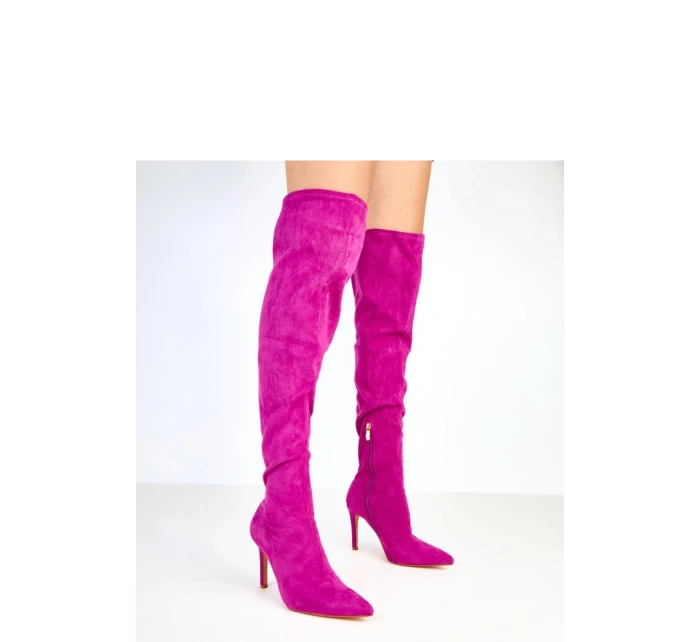 Kozačky na podpatku model 218125 Solea Kozačky na podpatku model 218125 Solea