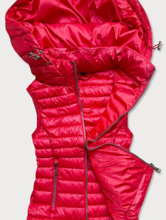 Červená prošívaná dámská vesta model 16150984 - S'WEST