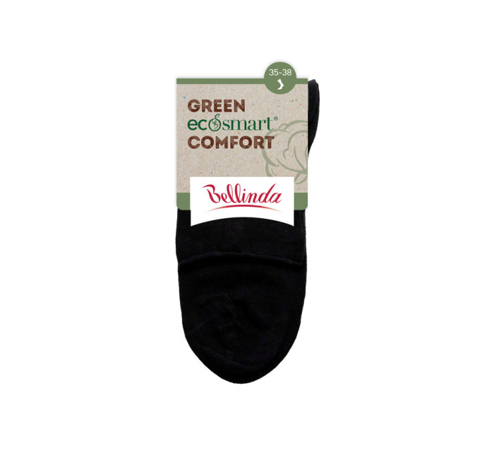 Dámské ponožky z bio bavlny s netlačícím lemem GREEN ECOSMART COMFORT SOCKS - BELLINDA - černá