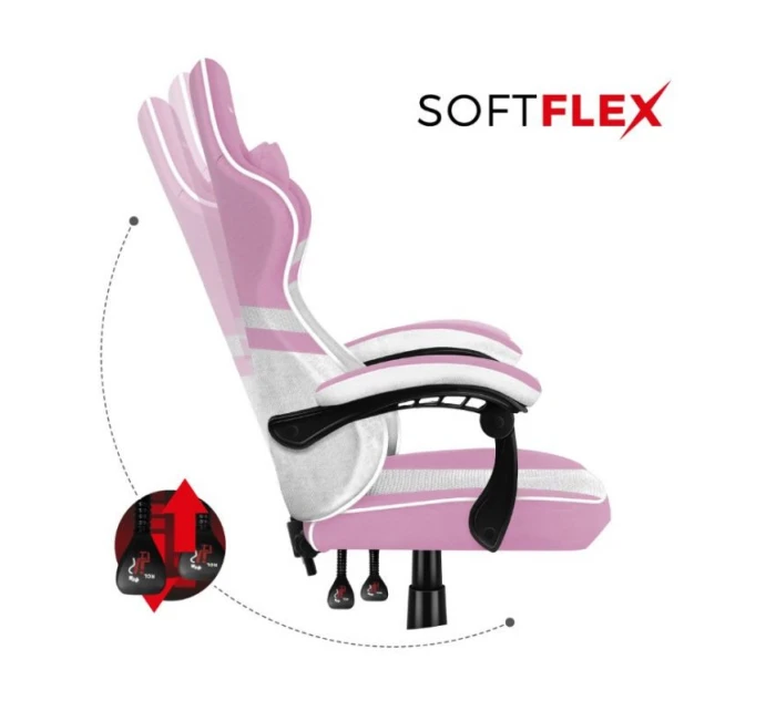 Herní židle Force model 21326172 Pink Mesh - Huzaro