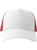 Atlantis Headwear Rapper Cotton-S 5 panelová Trucker kšiltovka 33.0260 white/red