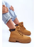 Dámské zimní botky hnědé model 21631388 - Boto Dámské zimní botky hnědé model 21631388 - Boto