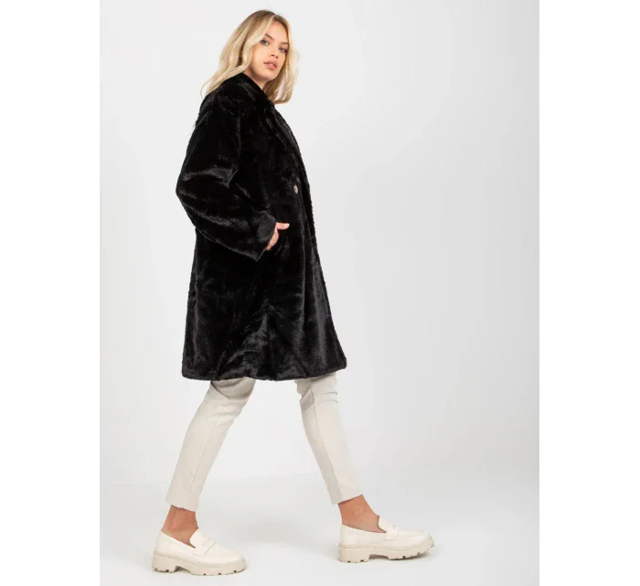 Dámský kabát TW EN model 17828114 černý - FPrice Dámský kabát TW EN model 17828114 černý - FPrice