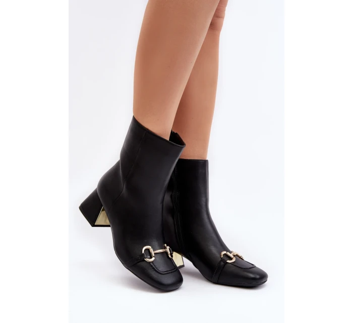 Boty na podpatku model 190448 Step in style Boty na podpatku model 190448 Step in style