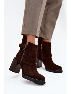 Boty na podpatku model 217806 Step in style