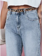 Dámské džínové kalhoty mom fit s páskem CASUALJIN FashionStreet UY2351