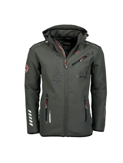 Bunda softshellová Geographical Norway Royaute ASSOR B MEN 068 M WW1975H/GN/Dark šedá / černá