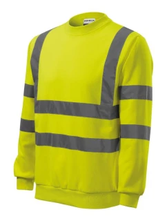 Unisex mikina HV Essential (fluorescenční žlutá)