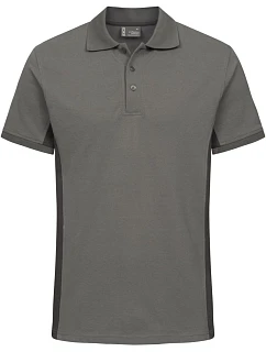 Promodoro 4590 Unisex kontrastní pracovní polo - EXCD 40.4590 steel grey/charcoal