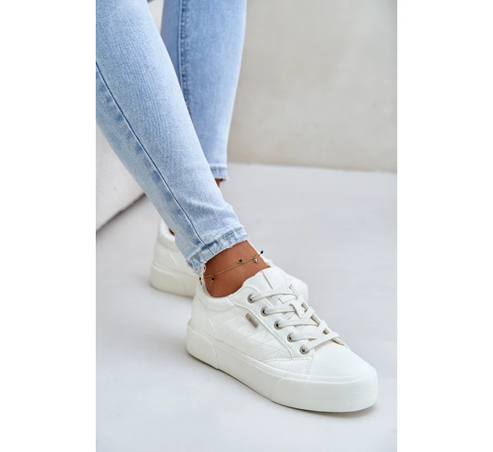 Dámské Tenisky Na Platformě Zateplené Big Star model 21675224 Bílé - Big Star Shoes Dámské Tenisky Na Platformě Zateplené Big Star model 21675224 Bílé - Big Star Shoes