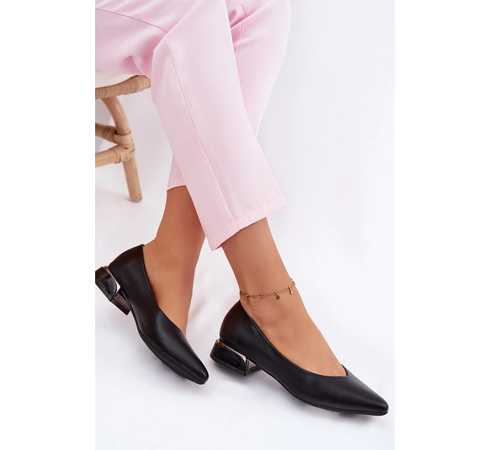 Baleríny Na Nízkém Podpatku model 22099966 Černé - VINCEZA