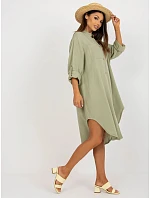 Dámské košilové šaty TW SK BE 199D.85P pistácie - FPrice Dámské košilové šaty TW SK BE 199D.85P pistácie - FPrice