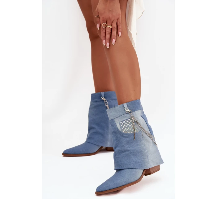 Boty na podpatku model 217787 Step in style Boty na podpatku model 217787 Step in style