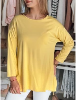 Dámská máslová halenka oversize s přívěskem žlutá Dstreet model 21985734 - FashionStreet