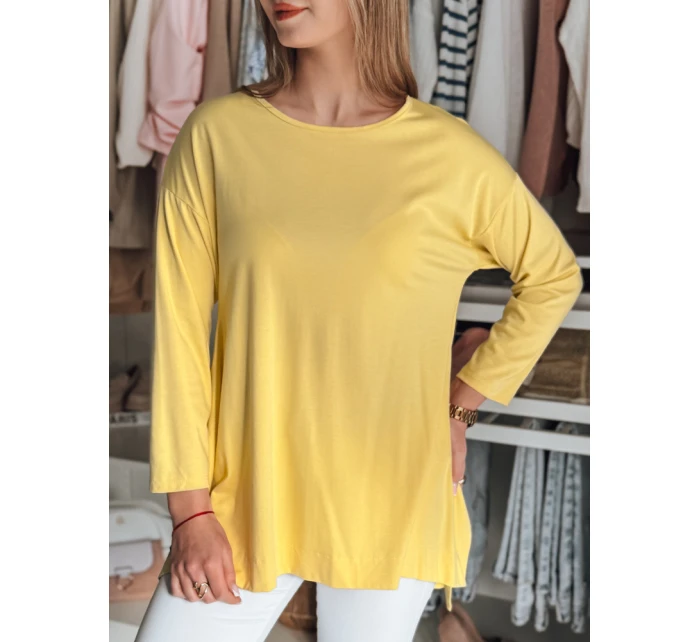 Dámská máslová halenka oversize s přívěskem žlutá Dstreet model 21985734 - FashionStreet