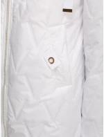 Dámská prošívaná přechodová bunda bílá Dstreet model 21996006 - FashionStreet Dámská prošívaná přechodová bunda bílá Dstreet model 21996006 - FashionStreet