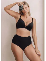 Mefemi Amelia push-up podprsenka s kosticemi Černá