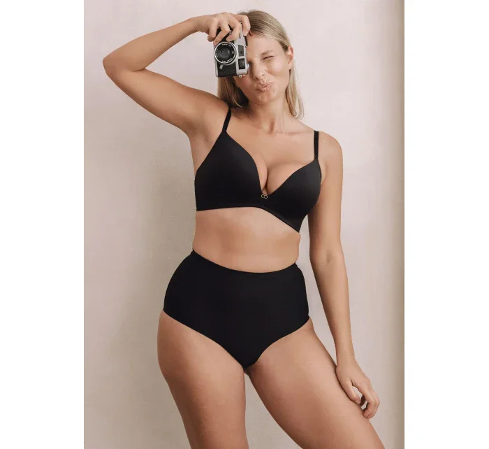 Mefemi Amelia push-up podprsenka s kosticemi Černá