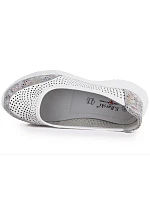 Dámská kožená otevřená bílá obuv S.Barski 7036 Dámská kožená otevřená bílá obuv S.Barski 7036