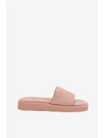 Dámské Pantofle Na Platformě Z Eko Semiše Špinavě Růžové Jorina Dámské Pantofle Na Platformě Z Eko Semiše Špinavě Růžové Jorina