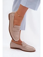 Mokasíny z přírodní kůže Vinceza Béžové Mokasíny z přírodní kůže Vinceza Béžové