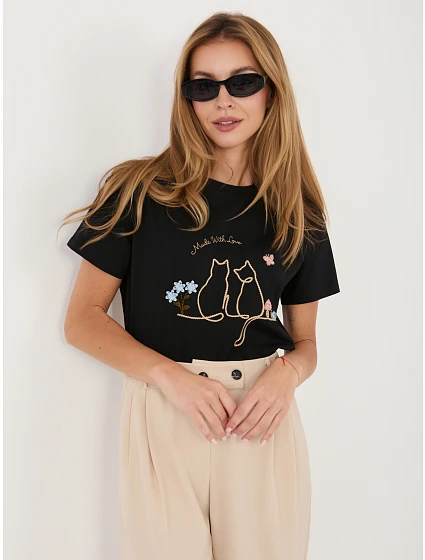 T sht TS czarny model 22102623 - FPrice T sht TS czarny model 22102623 - FPrice