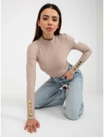 Bluzka TW BZ ciemny bezowy model 21764476 - FPrice Bluzka TW BZ ciemny bezowy model 21764476 - FPrice