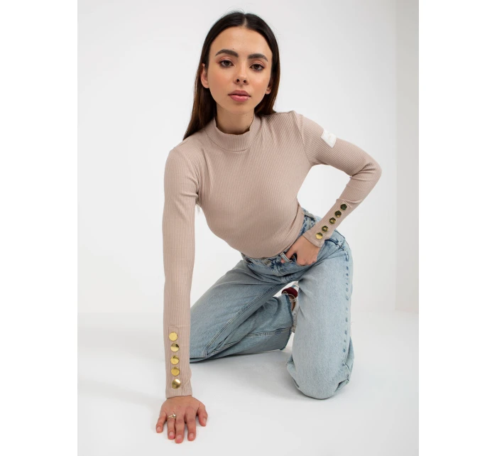 Bluzka TW BZ ciemny bezowy model 21764476 - FPrice Bluzka TW BZ ciemny bezowy model 21764476 - FPrice