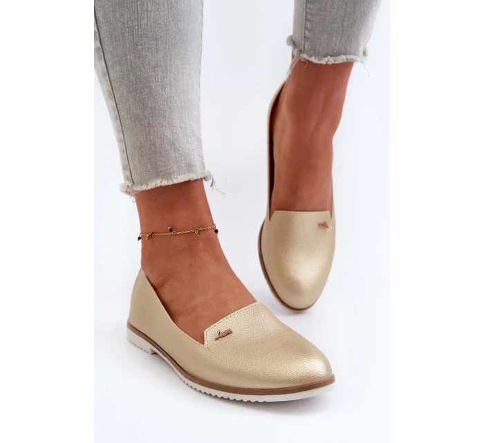 Dámské ploché mokasíny Gold model 21223618 - Kesi