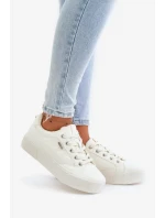 Dámské Tenisky Na Platformě Zateplené Big Star Bílé