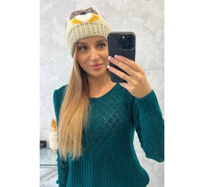 Dámská čepice Ofelia K349 beige Dámská čepice Ofelia K349 beige