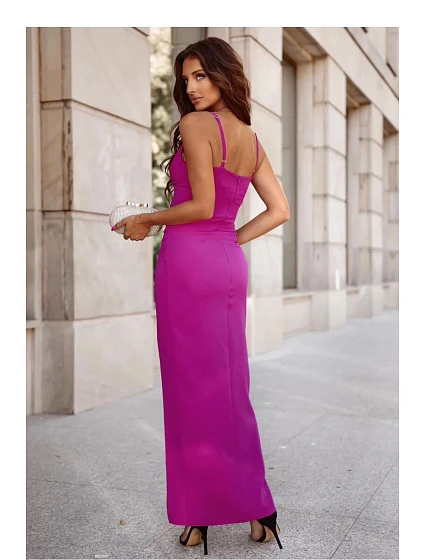 Dlouhé šaty model 21184637 fuchsie - With You