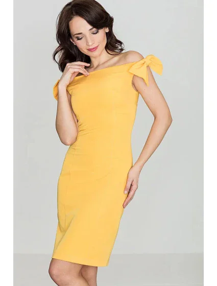 Dámské šaty model 18461831 tmavě žlutá - Katrus