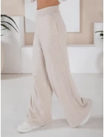 Dámský komplet širokých kalhot a mikiny MINALIA beige FashionStreet AY0917