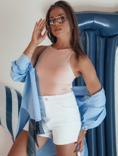 Dámské džínové šortky GLAMWEAR white FashionStreet SY0341