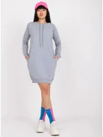 Šedé dámské teplákové mini šaty (A-006.73)