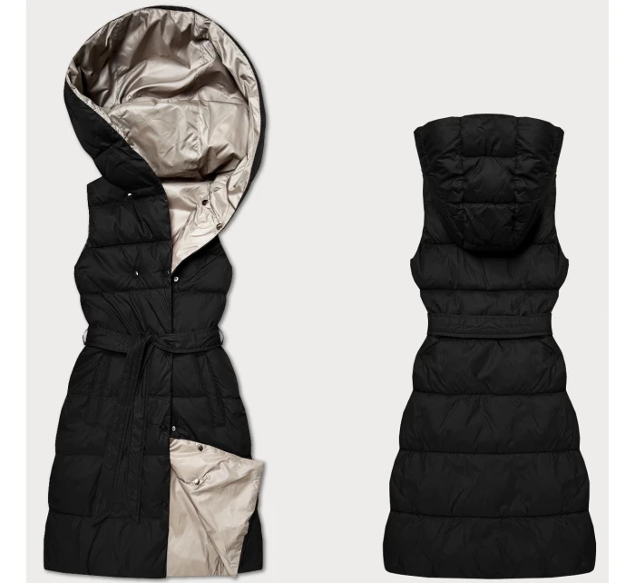 Černobéžová oboustranná péřová vesta model 21310532 - MINORITY