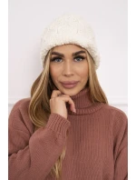 Fleecová čepice Roma  ecru model 18749867 - K-Fashion