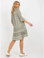 Šaty model 18372340 khaki - FPrice Šaty model 18372340 khaki - FPrice