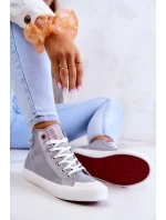 Dámské vysoké tenisky Cross Jeans JJ2R4057C šedá Dámské vysoké tenisky Cross Jeans JJ2R4057C šedá