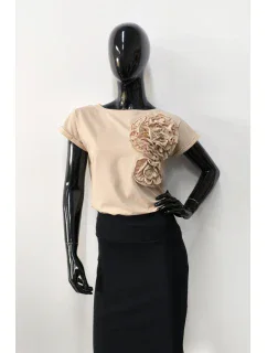 model 21048247 BLOUSE - OFF PINK