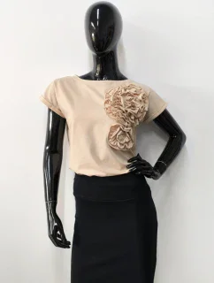 model 21048247 BLOUSE - OFF PINK