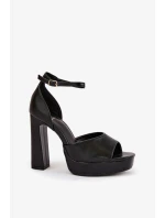 Sandály na podpatku model 209893 Step in style Sandály na podpatku model 209893 Step in style