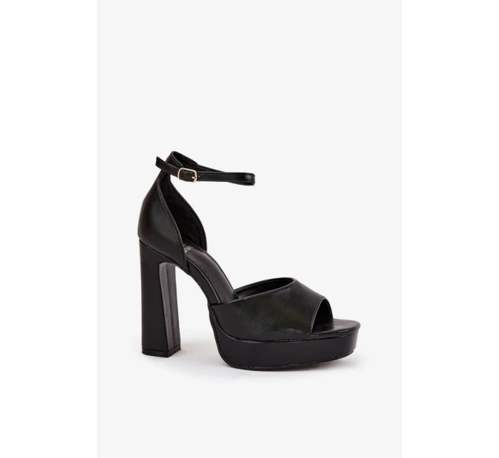 Sandály na podpatku model 209893 Step in style Sandály na podpatku model 209893 Step in style