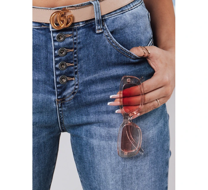 Dámské džínové kalhoty slim fit DENIMFIT navy blue FashionStreet UY2363 Dámské džínové kalhoty slim fit DENIMFIT navy blue FashionStreet UY2363