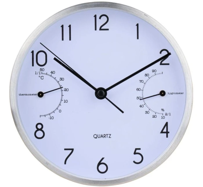 NÁSTĚNNÉ NEBO STOLNÍ HODINY 15X4CM ARTICASA BÍLÉ